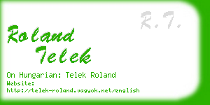 roland telek business card